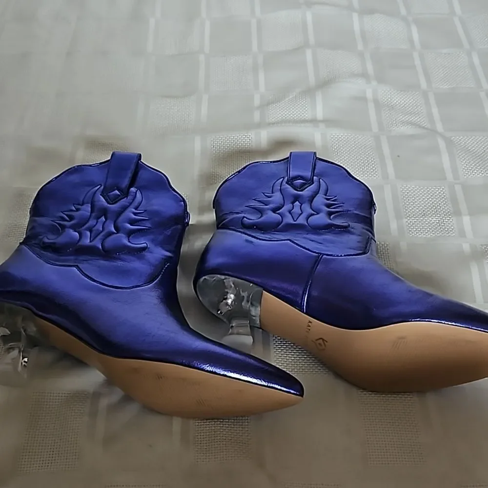 Katy Perry's The Annie-O Bootie Western Purple Size 8M - Picture 10 of 16